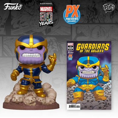 Funko Pop! Marvel: Thanos Snap with Comic