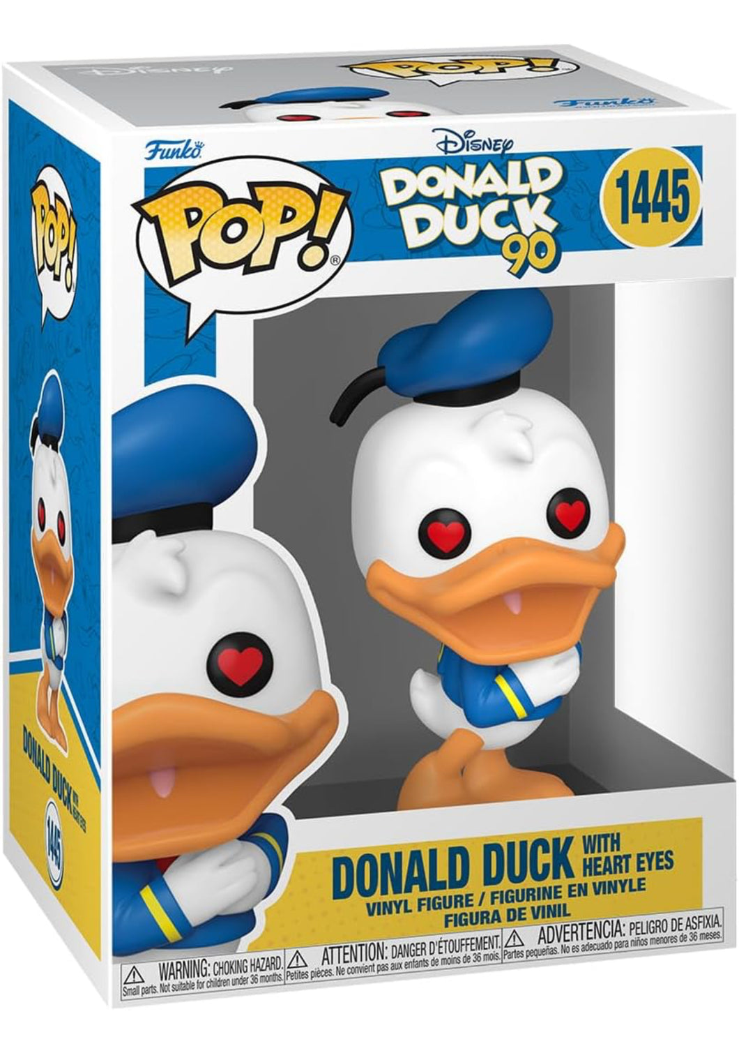 Funko Pop! Disney: Donald Duck 90th Anniversary - Donald Duck with Heart Eyes