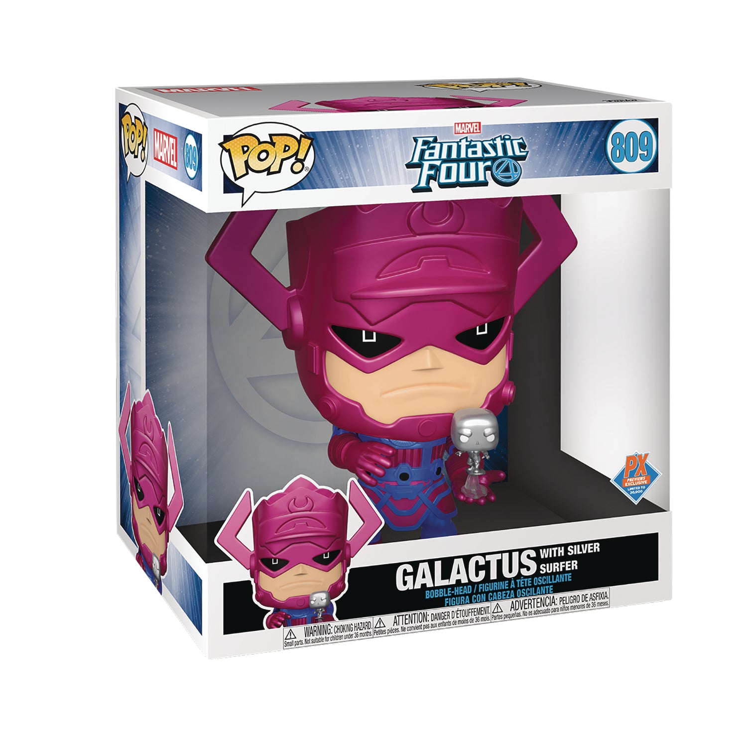 Funko Pop! Marvel: Fantastic Four - 10 inch Galactus w/ Silver Surfer PX  Exclusive