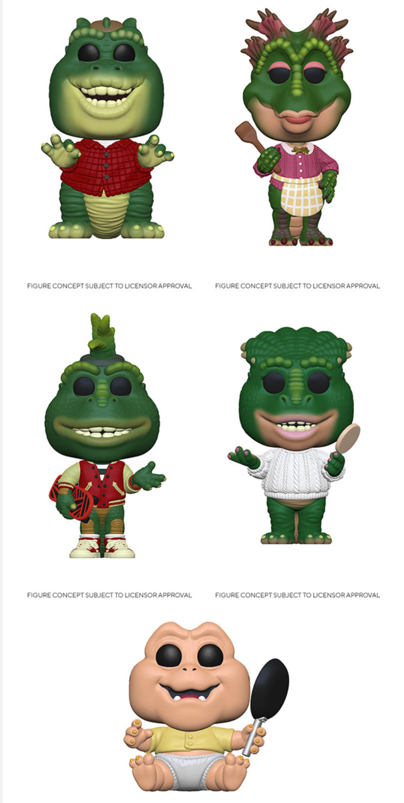 Funko Pop! TV: Dinosaurs (Set of 5)