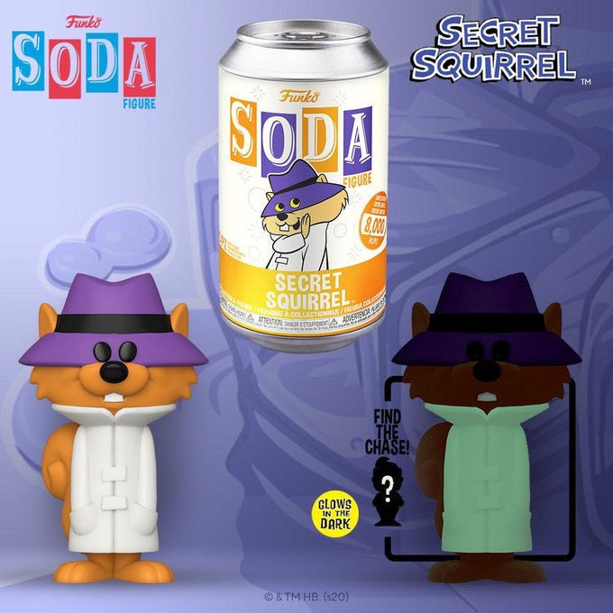Funko Pop! Vinyl Soda: Hanna Barbera- Secret Squirrel w/ chance of Chase