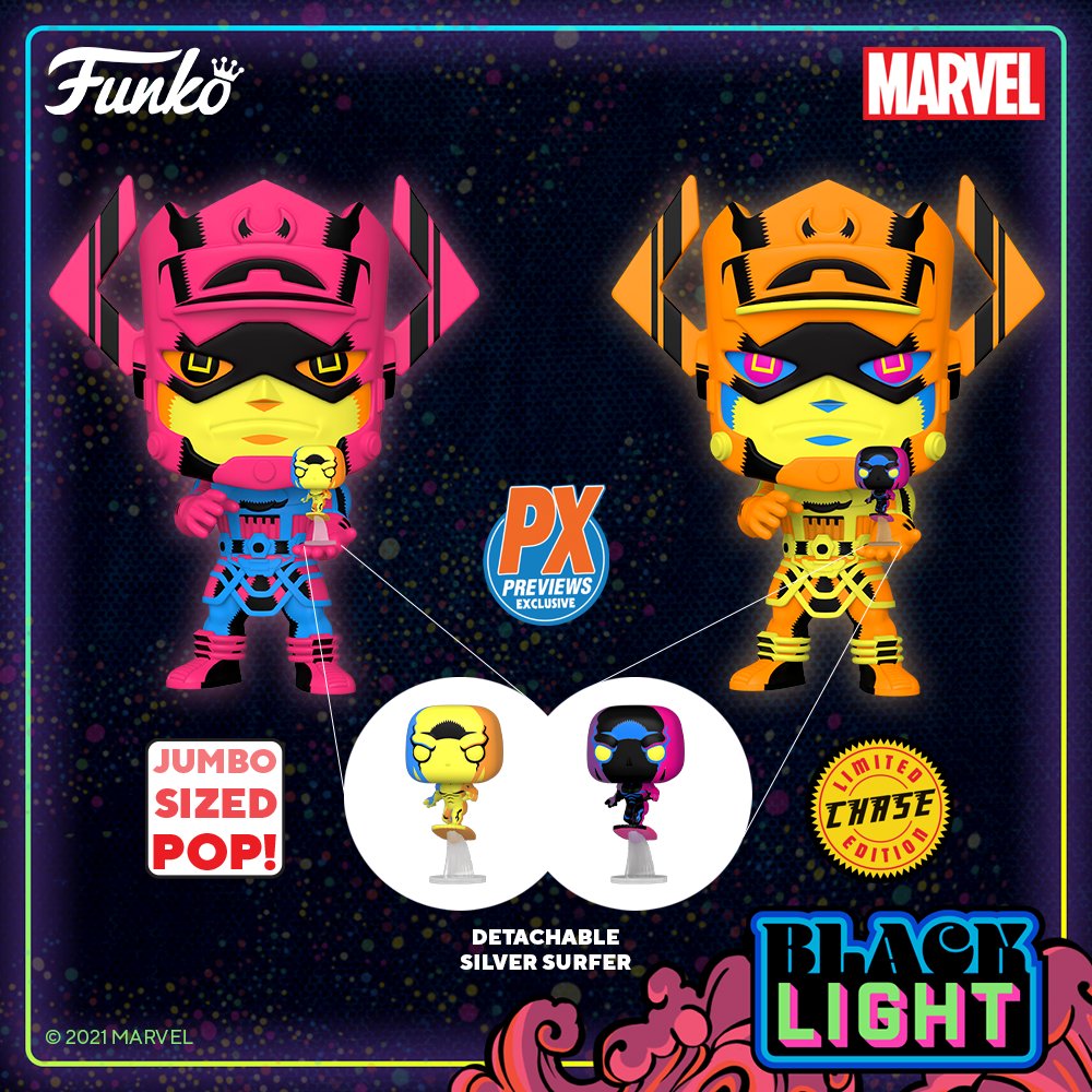 Funko POP! Jumbo: Fantastic 4 Galactus with Silver Surfer 10-in Vinyl Figure