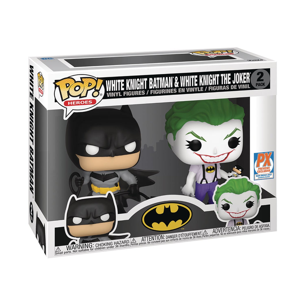 Funko Pop! Heroes: Batman White Knight (2-Pack) (PX Exclusive)