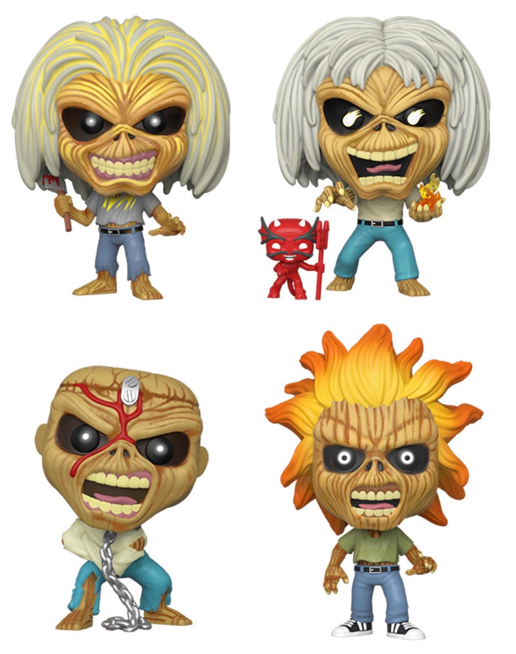 Funko Pop! Rocks: Iron Maiden (Set of 4)