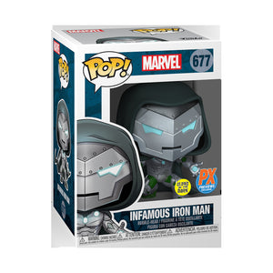 Funko Pop! Marvel - Infamous Iron-man GitD PX Exclusive with Comic