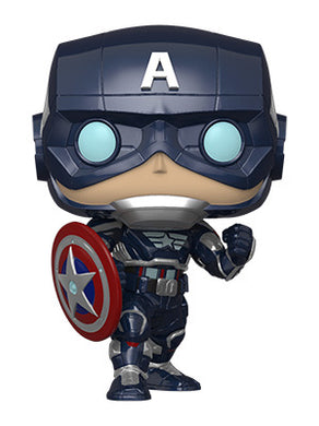Funko Pop! Marvel: Avengers Game - Capt America (Stark Tech Suit)