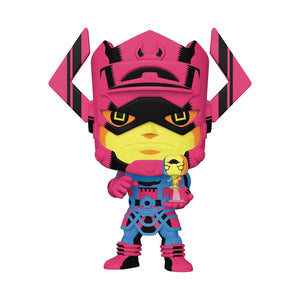 Funko Pop! Marvel: Fantastic Four - 10 inch Blacklight Galactus w/ Silver Surfer PX Exclusive