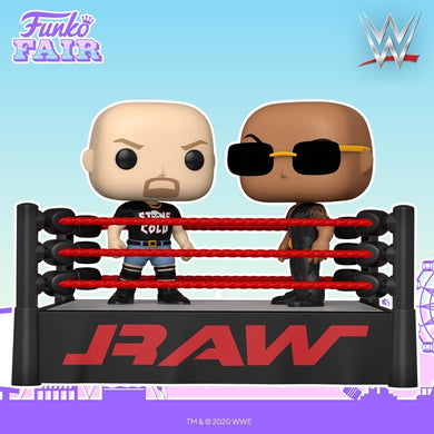 Funko Pop! WWE: The Rock vs Stone Cold in Wrestling Ring