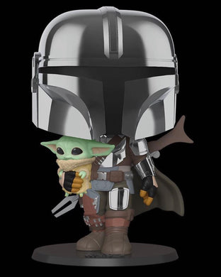 Funko Pop! Star Wars: The Mandalorian Chrome 10in