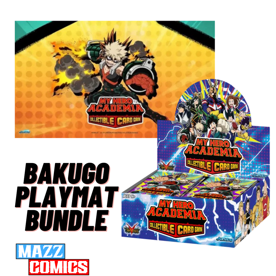 [PRE-ORDER] My Hero Academia  Collectible Card Game  Booster Box - Playmat Bundle (Bakugo)