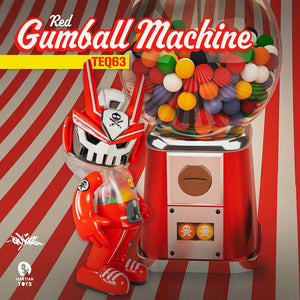 Red Gumball Machine TEQ63 Vinyl 6”