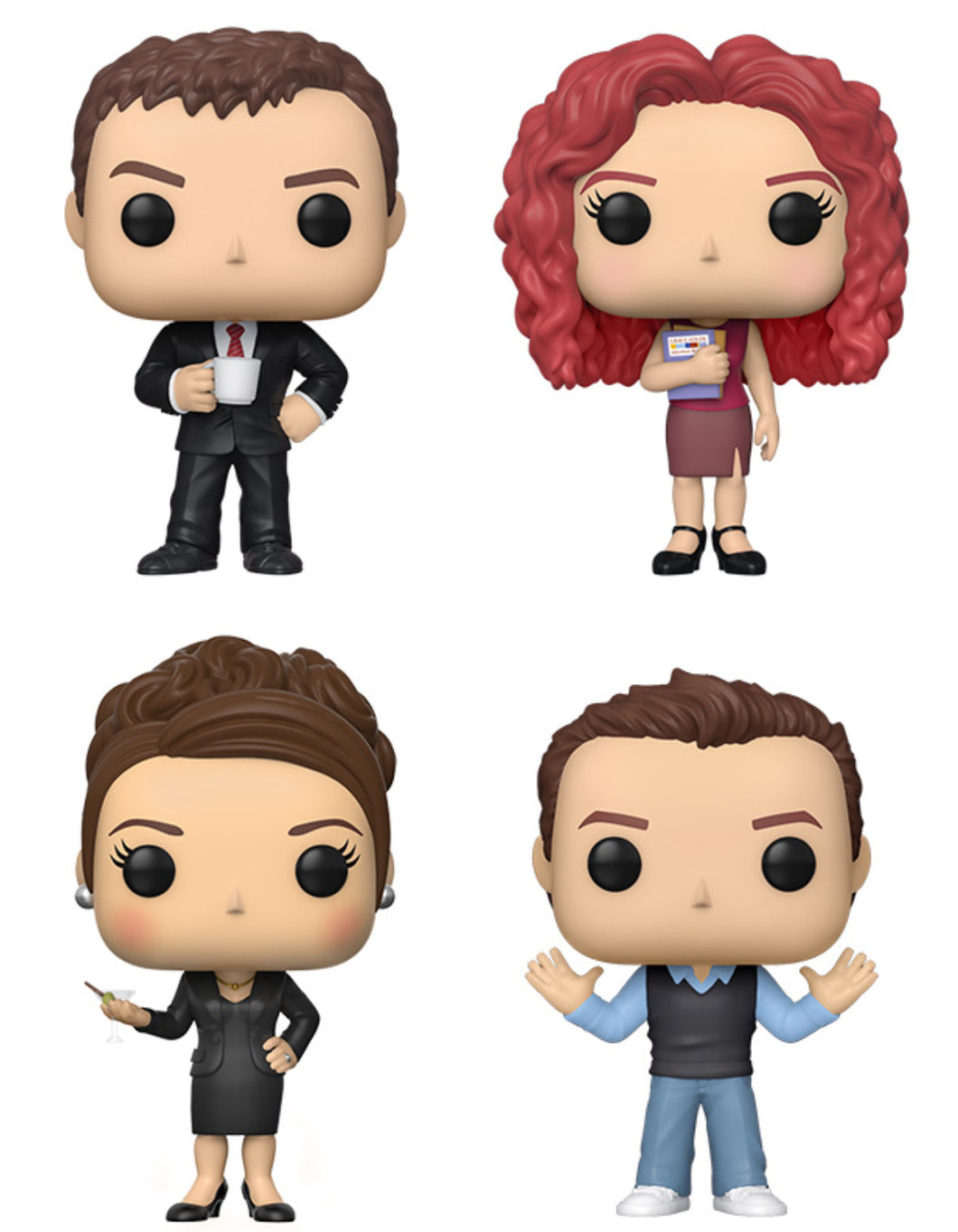 Funko Pop! TV: Will & Grace (Set of 4)
