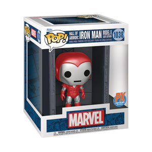 Funko Pop! Marvel: Hall of Armor Iron Man Silver Centurion (PX Exclusive)