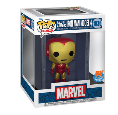 Funko Pop! Marvel: Hall of Armor Iron Man Model 4 (Metallic) (PX Exclusive)