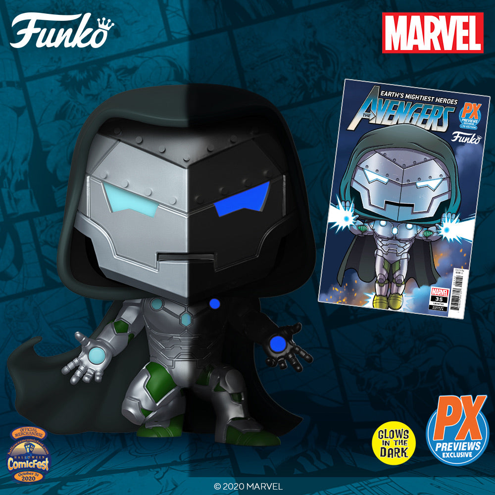 Funko Pop! Marvel - Infamous Iron-man GitD PX Exclusive with Comic