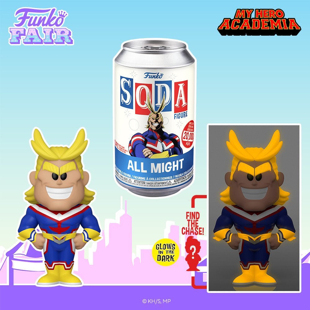 Funko Pop! Vinyl Soda: My Hero Acedimia - All Might w/ chance of Chase