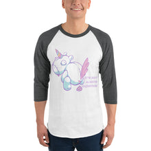 Load image into Gallery viewer, Bad Unicorn - 3/4 sleeve raglan shirt