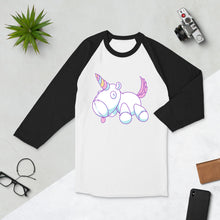 Load image into Gallery viewer, Good Unicorn - 3/4 sleeve raglan shirt