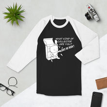 Load image into Gallery viewer, Out of the Box collector - 3/4 sleeve raglan shirt
