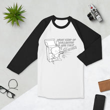 Load image into Gallery viewer, Out of the Box collector - 3/4 sleeve raglan shirt