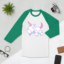 Load image into Gallery viewer, Good Unicorn - 3/4 sleeve raglan shirt