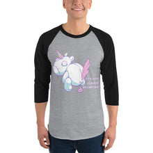 Load image into Gallery viewer, Bad Unicorn - 3/4 sleeve raglan shirt