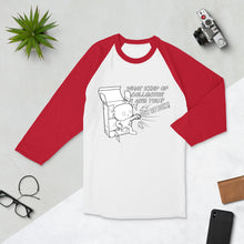 Load image into Gallery viewer, Out of the Box collector - 3/4 sleeve raglan shirt