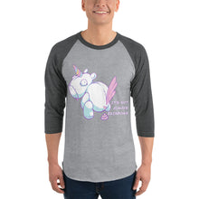 Load image into Gallery viewer, Bad Unicorn - 3/4 sleeve raglan shirt