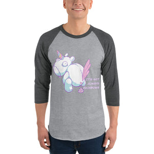 Bad Unicorn - 3/4 sleeve raglan shirt