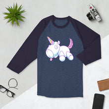 Load image into Gallery viewer, Good Unicorn - 3/4 sleeve raglan shirt