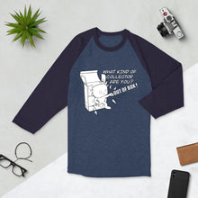 Load image into Gallery viewer, Out of the Box collector - 3/4 sleeve raglan shirt